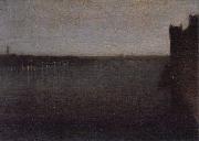 James Mcneill Whistler, Nocturne in Grau und Gold, Westminster Bridge
